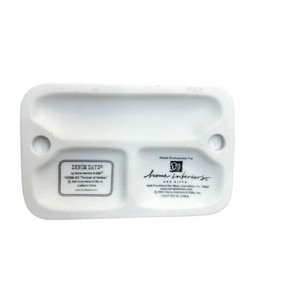 Home Interiors 2003 Denim Days Portrait of Debbie Danny Porcelain Figurine - Picture 9 of 9